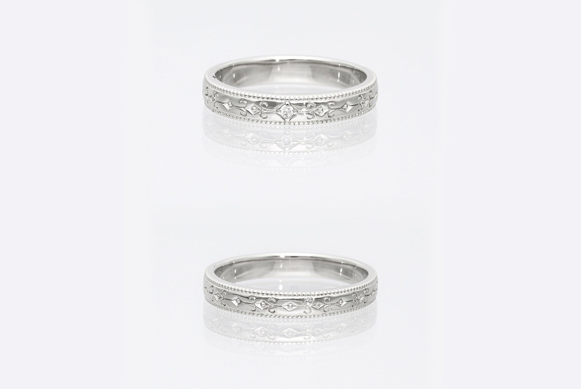 nach コッカトゥー リング　美品♡ Amazon.com: K O J Unique 2 Rows of Half Eternity CZ Marquise